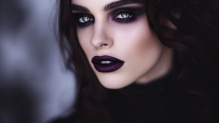 Dark Purple Lipstick Makeup Looks That Stand Out