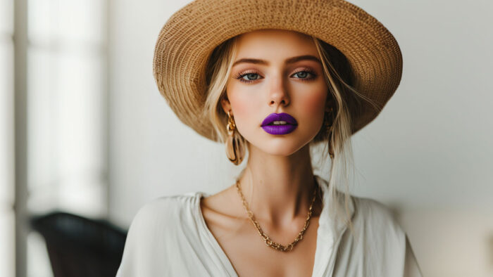 Makeup Looks with Purple Lipstick to Try Now