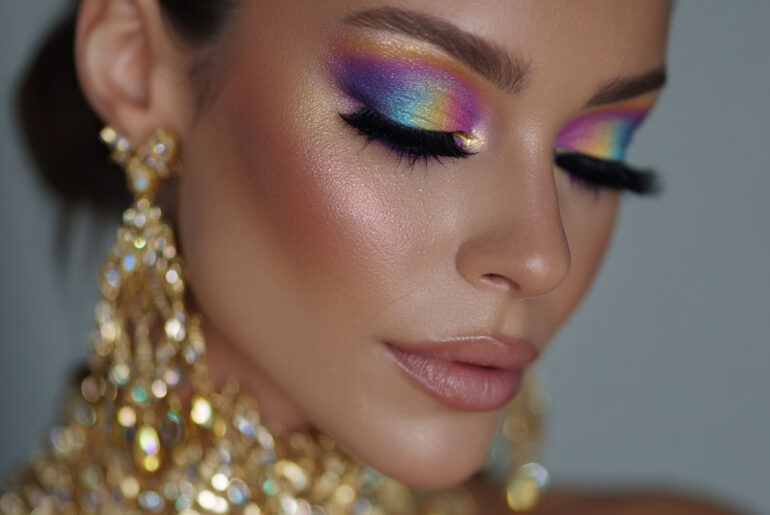 rainbow makeup looks