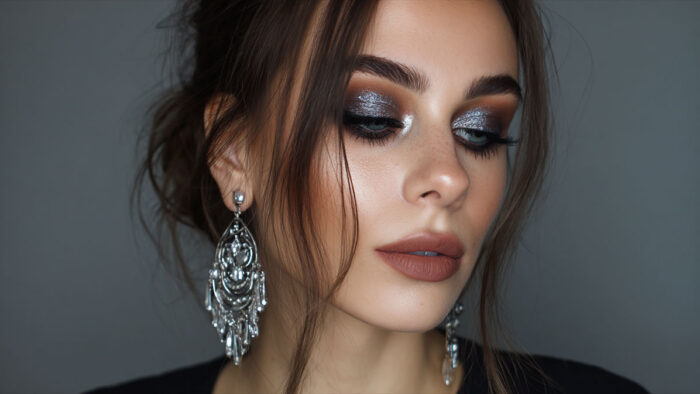 Silver Makeup Looks: Cool & Metallic Glam