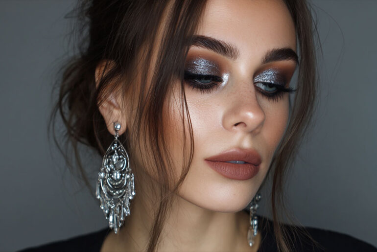 silver makeup looks