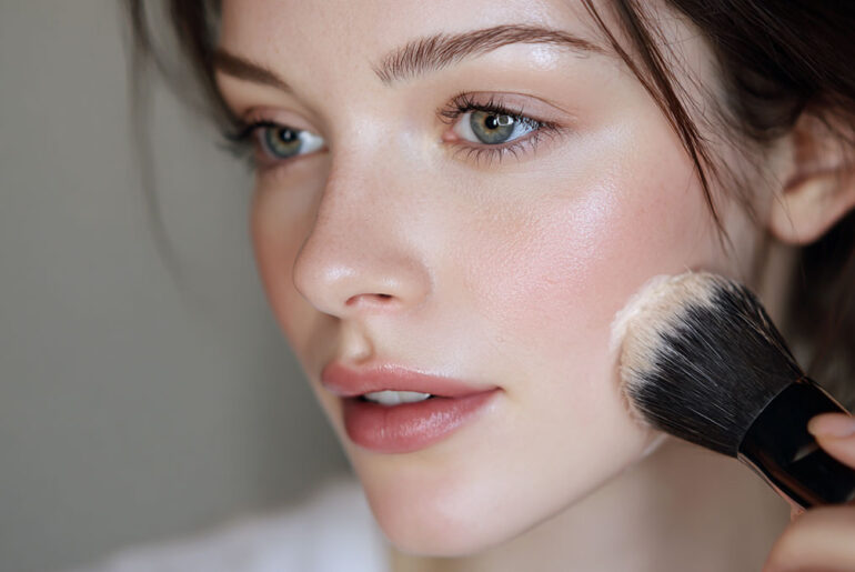how to apply makeup on dry skin