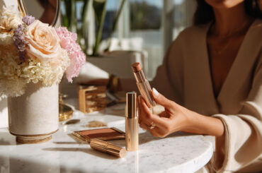 how to use Rare Beauty bronzer stick